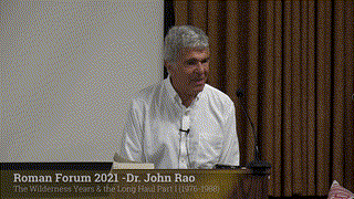 Dr. Rao The Wilderness Years & the Long Haul, Part 1